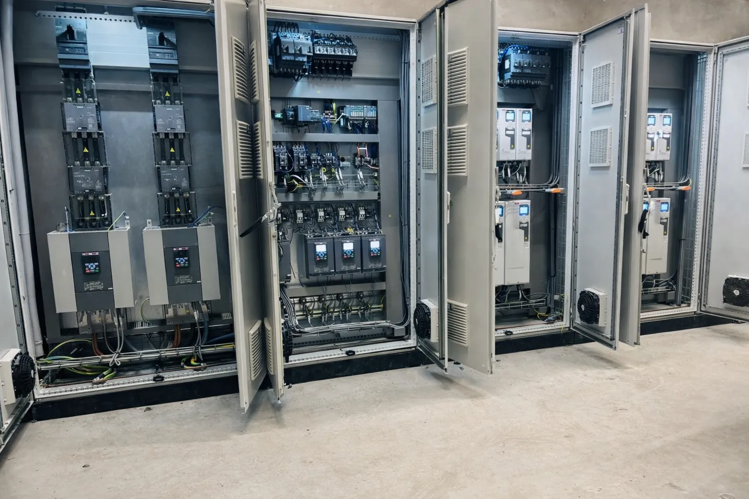 MCC electrical cabinets and drives